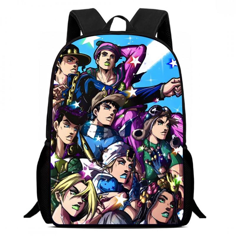 Zaino Scolastico per Bambini del Cartone Animato JoJo's Bizarre Adventure Leggero Ergonomico a Doppia Spalla Con Disegno Stampato Voti