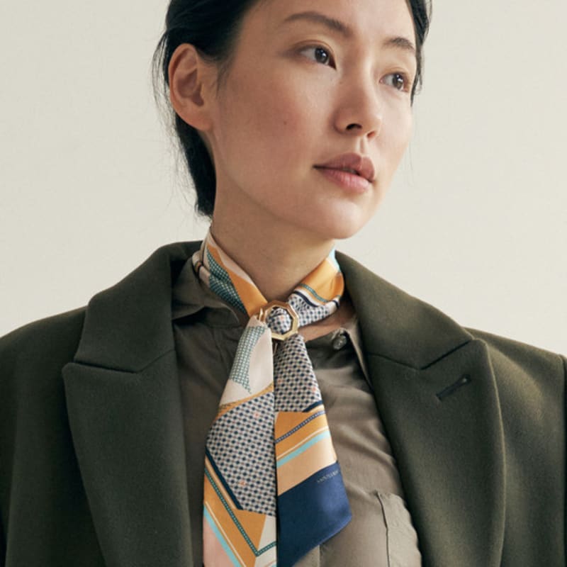 

Saint Luxure Twilly Women s Tie Neck Scarf Tiered SL20FSTT2 2.YELLOW(+GIFT PACKAGE) (3,000 won)