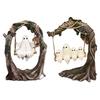 Halloween Swing Ghost Ornament Spooky Ghosts Decor White Ghost Swing Decorations for Tabletop Centerpiece