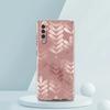 Gold Rose Love Heart Phone Case For Samsung A16 A14 A12 A22 A32 5G A34 A42 A52 A54 A50 A70 A30 A40 A20E A10S A02S A04S A06 Cover