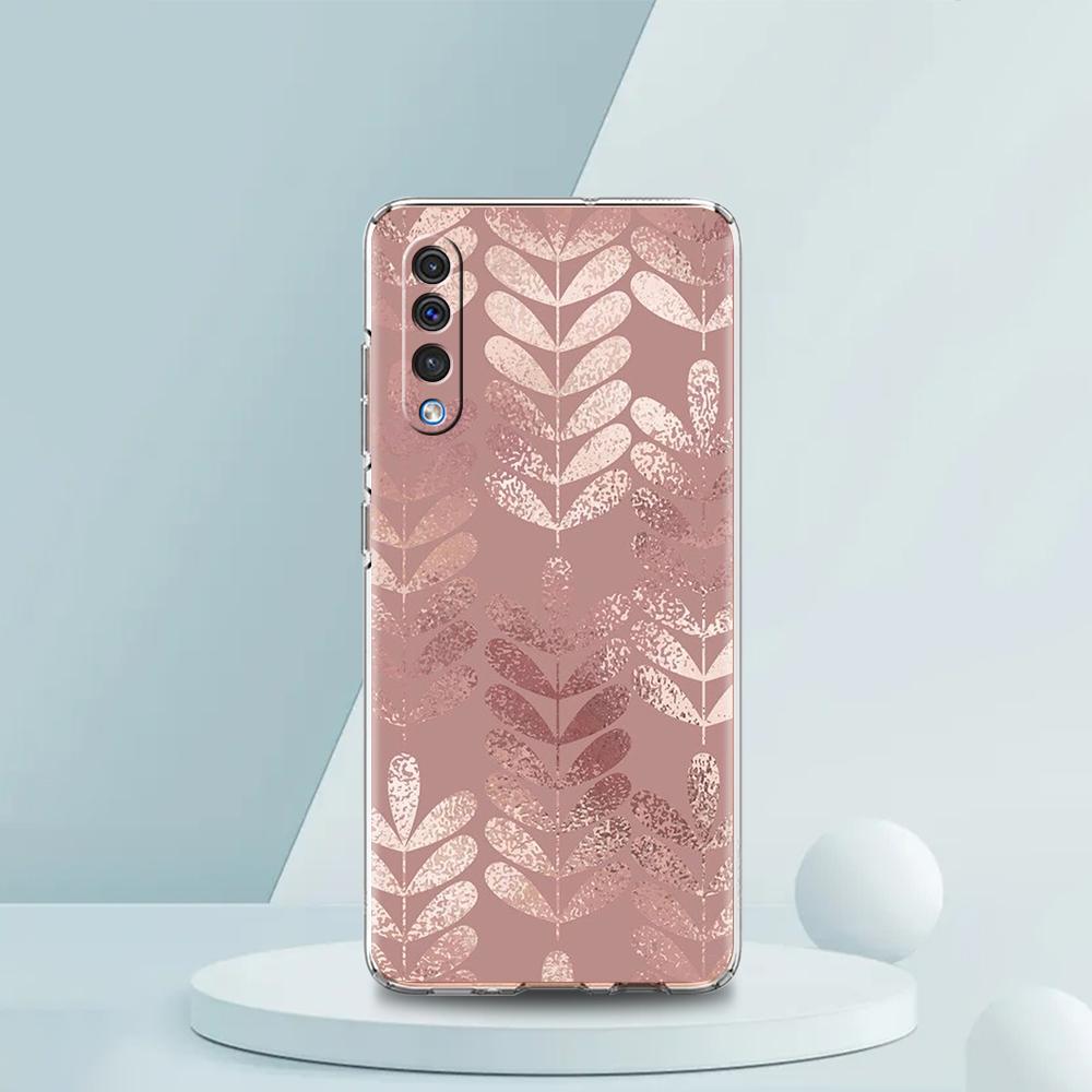 Gold Rose Love Heart Phone Case For Samsung A16 A14 A12 A22 A32 5G A34 A42 A52 A54 A50 A70 A30 A40 A20E A10S A02S A04S A06 Cover