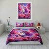 Unicorn Fantasy Set For Decorations Exquisite Three-Piece Bedding Set Gift For Kids And Adults