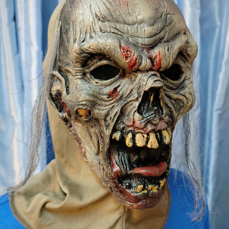 Maschera Demone Orrore Halloween Costume Scheletro Fantasma Maschera di Carnevale Copricapo Performance Gioco di Ruolo