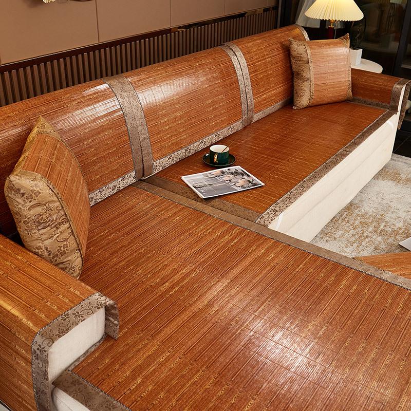 Summer Bamboo Mat Sofa Cushion Non-Slip Mat Seat Cushion Bamboo Cushion Summer Living Room Solid Wood Seat Cushion Bamboo Cushion