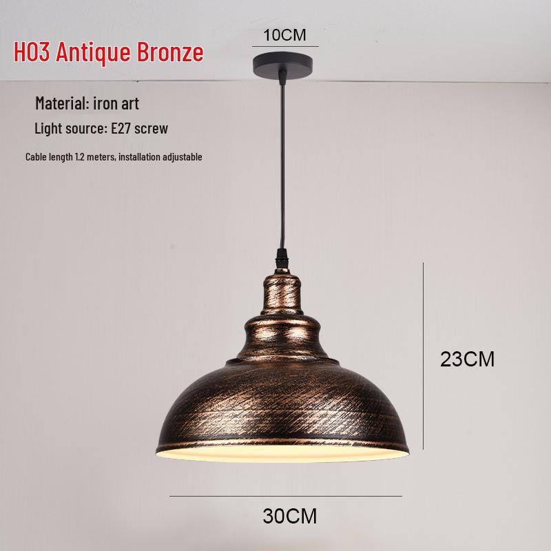Retro Industrial Pendant Light - Nordic Style for Dining and Office Spaces