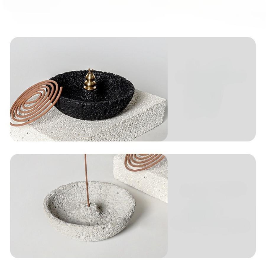 Wabi Sabi Wind Line Incense Tray Simple Incense Burner Home Indoor Modern Plug in Incense Base Decoration Ornament Ornament