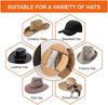 Wooden Multi Directional CAP Support Hat Shaper Brown  Suitable for Cowboy Hat  Baseball Cap and Cap