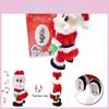 Festive Christmas Dancing Santa Toy With Fun Music And Vibrant Red Fabric Design