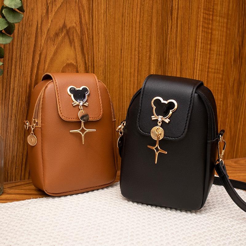 Ladies Bag New Cute Girl Mobile Phone Bag Fresh and Sweet Beautiful Woman Shoulder Messenger Bag