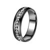 Niche Light Luxury Full Diamond Stainless Steel Women's Ring, Colorfast & Fashionable, Titanium Steel Band, Perfect for Couples