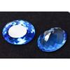 Blue Tanzanite Oval Cut 118.75 Ct Lab-Created Rare Loose Gemstone Pair
