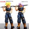 JJ Studio Trunks Figure Dragon Ball Z Sword Style Interchangeable Two Heads PVC 34cm/13.39Inch Anime Collectible Model Gift Deco