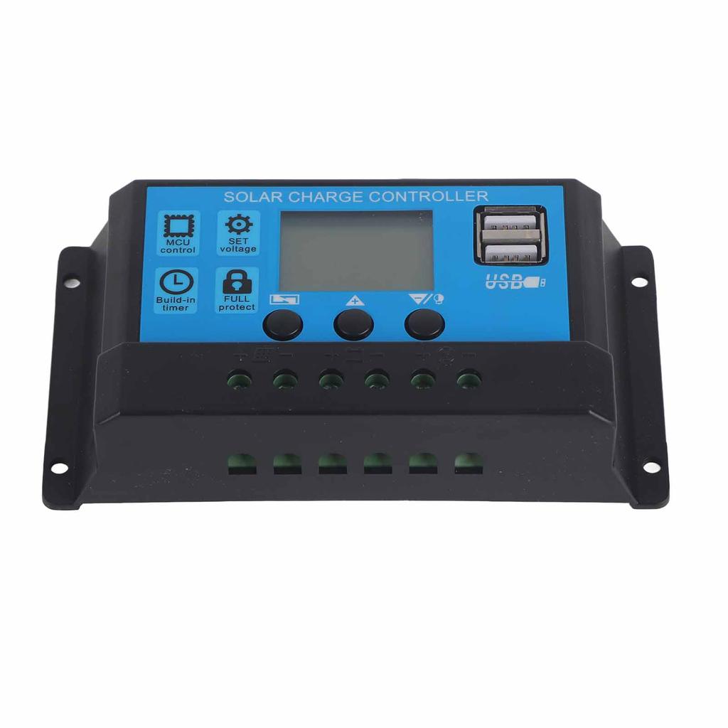 20A 12V 24V 2‑Way MOS Solar Charge Controller PWM 3 Stage Battery Regulator Solar Panel Controller