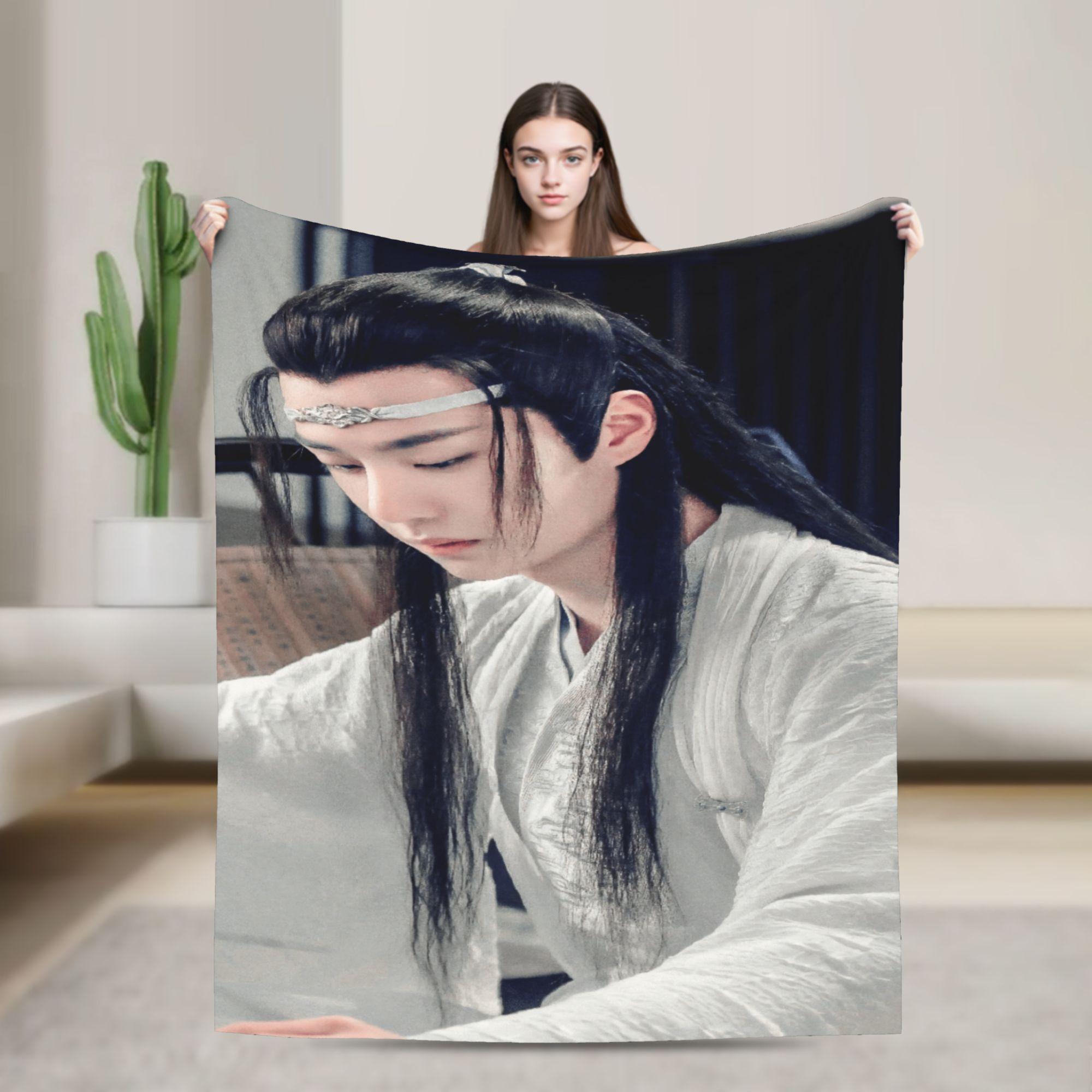 

W-Wang Yibo Super Soft Blankets Kids Adult Plush Throw Blanket Funny Couch Chair Flannel Bedspread Sofa Bed Cover 75x90cm