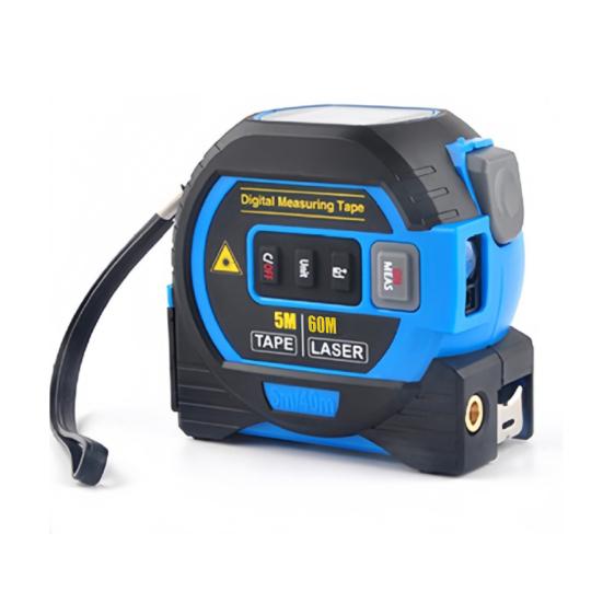 

Измерительная лента Инфракрасный измерительный инструмент с самоблокирующимся устройством Цифровой дисплей Точные измерения Компактность 60m синий