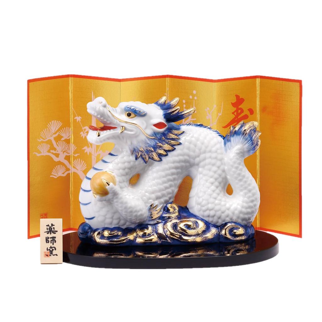 Yakushigama 2024 Zodiac Dyed Brocade Lucky Dragon (Blue Dragon, Medium)