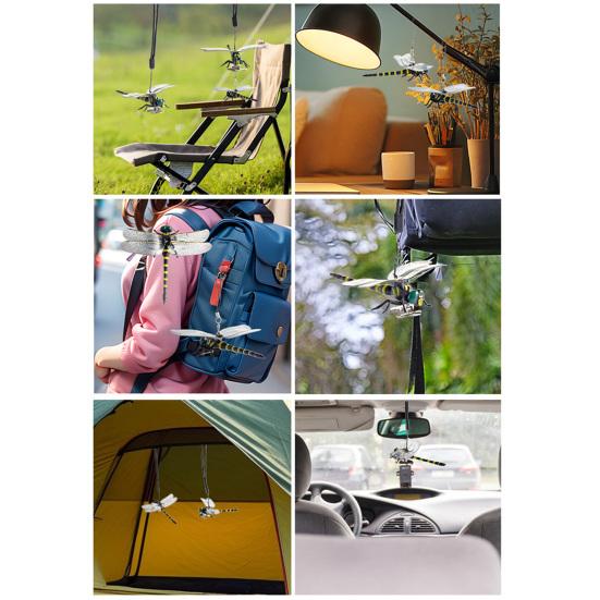 1/2/3/4/5 Sets Fake Dragonfly Decoration Portable Outdoor Camping Gnats Fly Repellent Simulated 3D Dragonfly Model Ornament Kids Educational Toy
