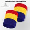 Sportarmband, Regenbogen-gestreifte Schweißbänder, Handgelenkstütze für Männer und Frauen, Fitnessstudio, Sportzubehör, atmungsaktive, elastische Handgelenkstütze