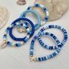 Handmade Soft Clay Beaded Bracelet Stackable Bracelet Heart Unisex Accessory Soft Clay Wristband Set for Fashion Lover