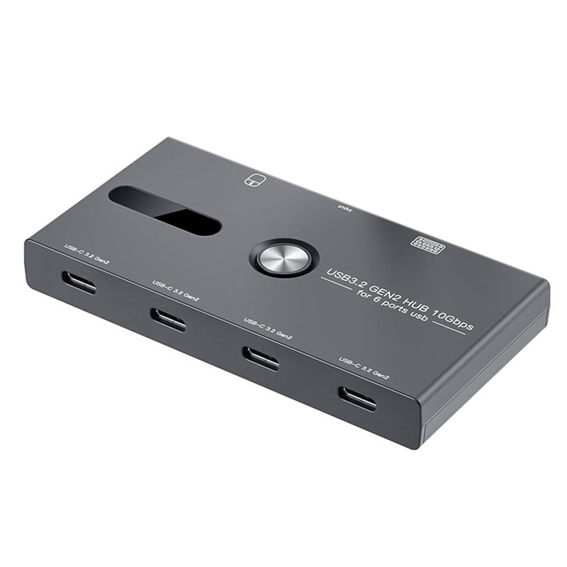 AEE2-10Gbps USB C Hub, 6 Ports USB C Splitter, USB C To USB C Hub For PC, Laptop,HUB Hub 3.2 Gen2 4-Port USB C Splitter