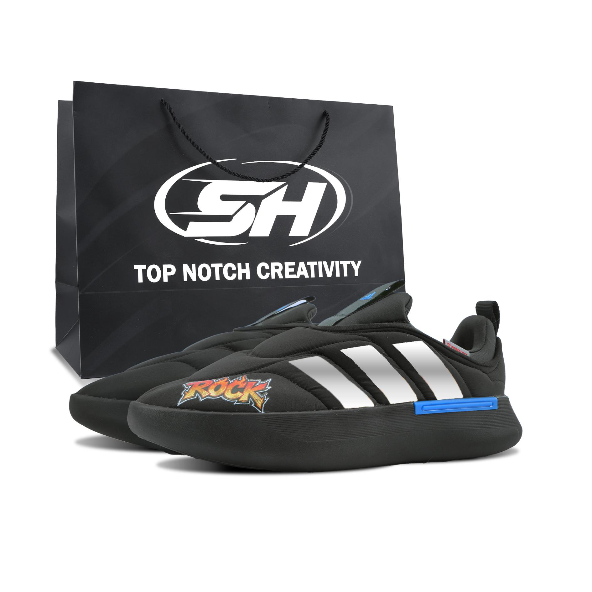 

Adidas Adipuff Flame Silver, Special Shopping Bag Fabric Support Lightweight Low top Casual Shoes Unisex IF4229(Team1800-SBOX) 35½