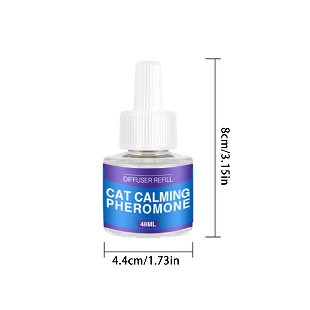 Haustier Beruhigungs-Diffusor-Set - Katzenpheromone Beruhigungs-Diffusor Angst & Stress (1 Diffusor + 1/2 Nachfüllfläschchen 48ml) - 60 Tage