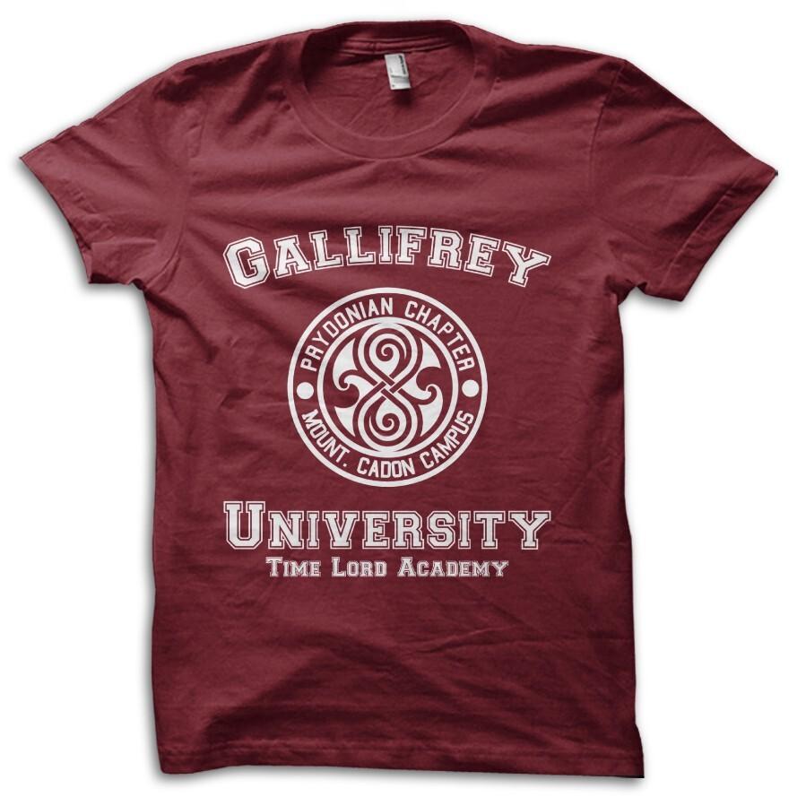 Gallifrey University Time Lord Academy Time Travel TV Parody T-Shirt M5830 S
