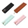 Waterproof Leather Pencil Case Zippered Pencil Pouches Large Compartment Portable Pen Organiser Bag For Student Adult