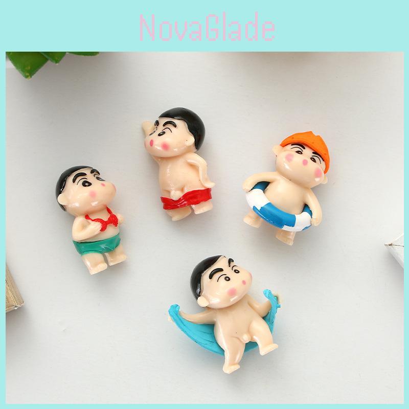 Cute Mini Bathing Suit Little Beginner's Handmade Cartoon Figure Crayon Shin-chan Creative Gift Diy Keychain Pendant