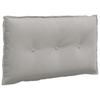 Back Cushion Light Grey 80 X 50 Cm Microfiber Fabric