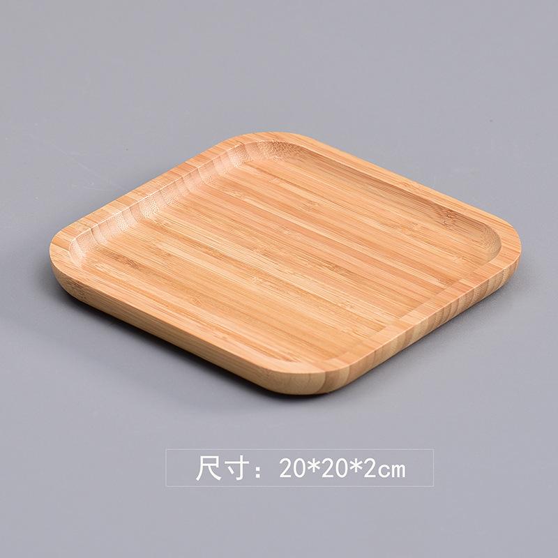 Bamboo tray bamboo tea tray Japanese bamboo tray rectangular snack tray round tea set fruit tray wooden trays