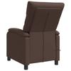 Massage Recliner Brown Faux Leather