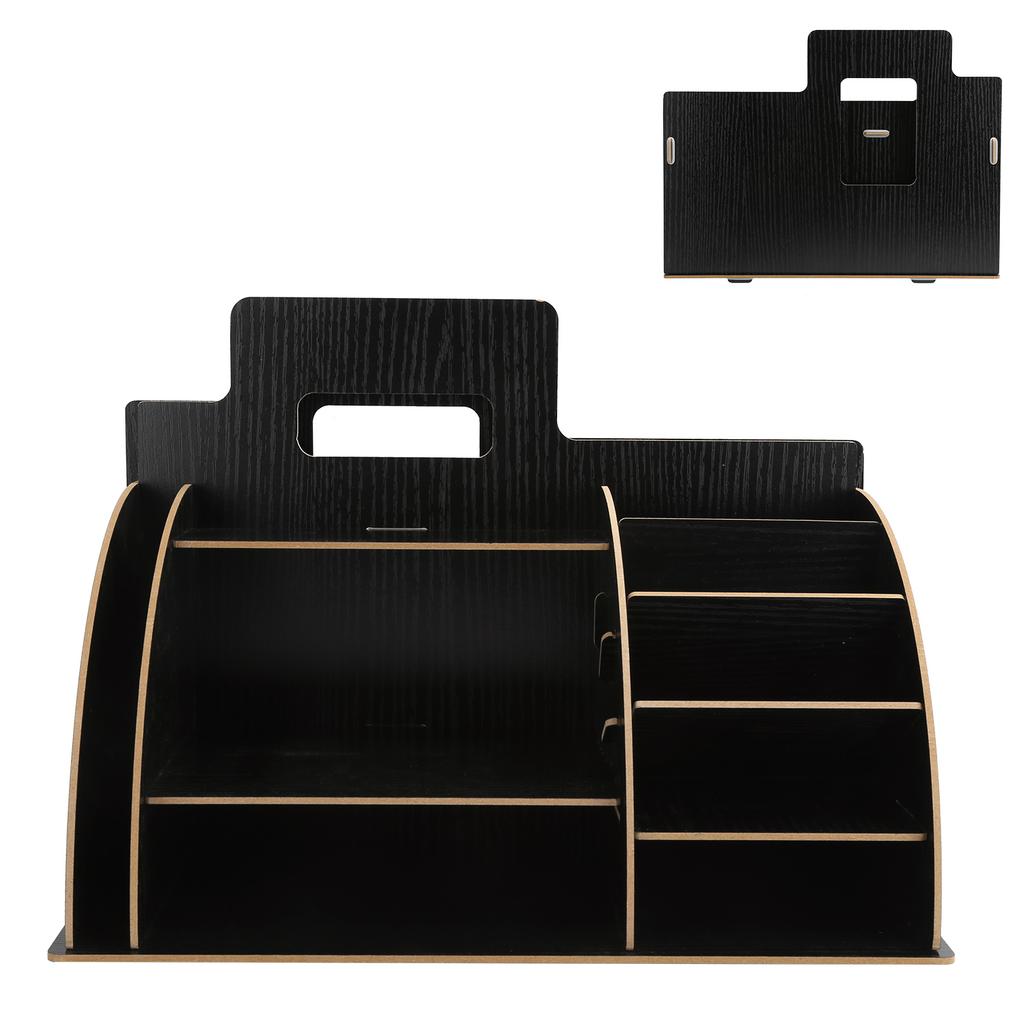 Wood Desktop Innovative Cosmetics Stationery Storage Rack for