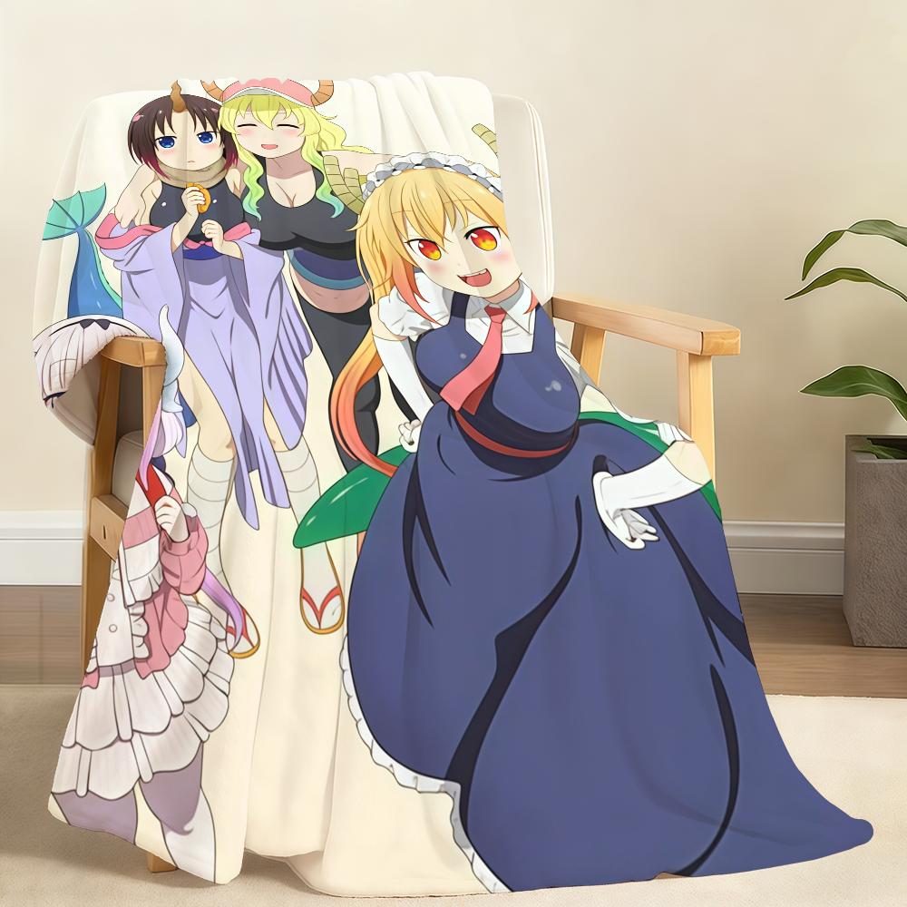

Anime M MisS K Kobayashi D DragonS M Maid Blanket Soft Throw Blanket for Home Bedroom Bed Sofa Picnic Travel Office Blanket Gift 75x90cm