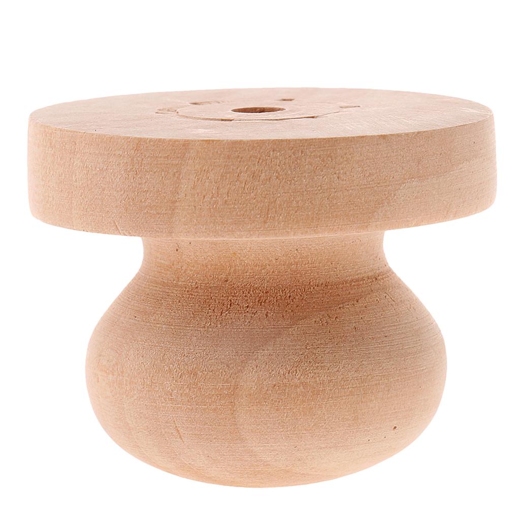 4 Pieces Handmade Polish Stamp Handle Wood Diy