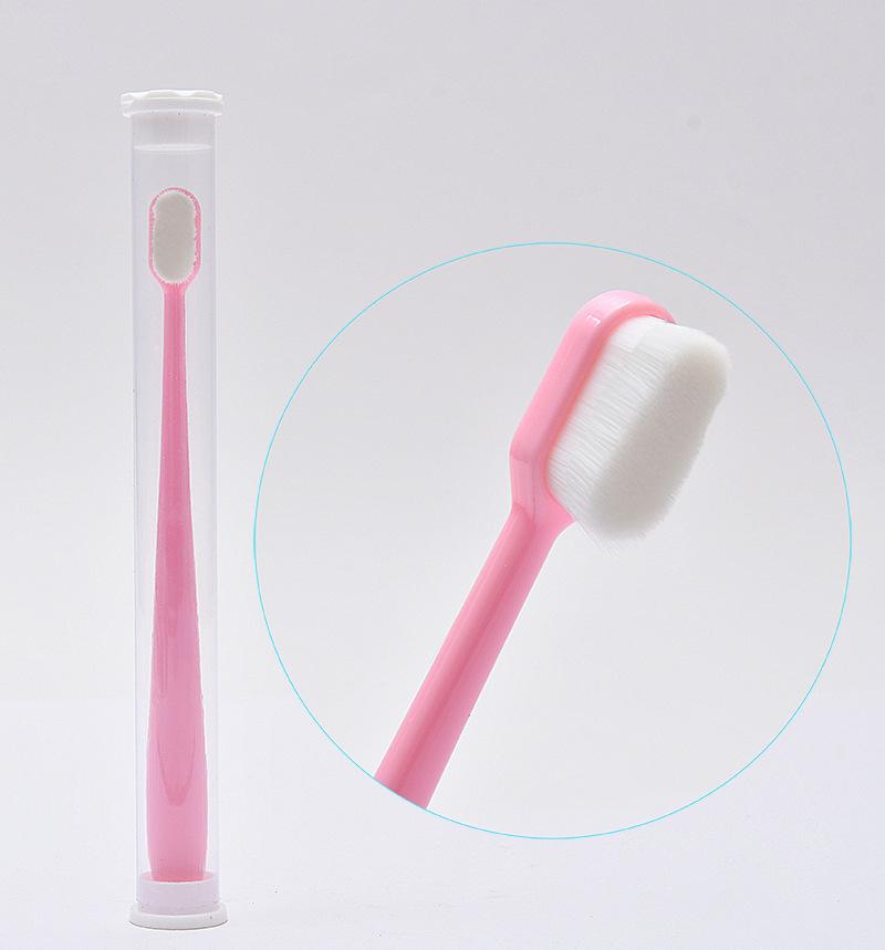 Environmentally Toothbrush Ultra-fine Soft Flat And Waves Head Deep Cleaning Teeth Adult kids Manual Toothbrush For Oral Care