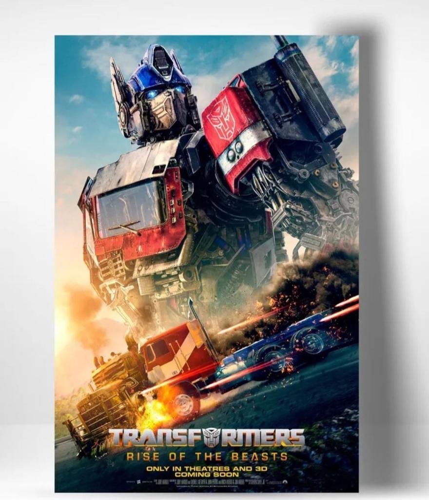 Transformers Rise of the Beasts Metal Poster, Movie Wall Art 20x30cm