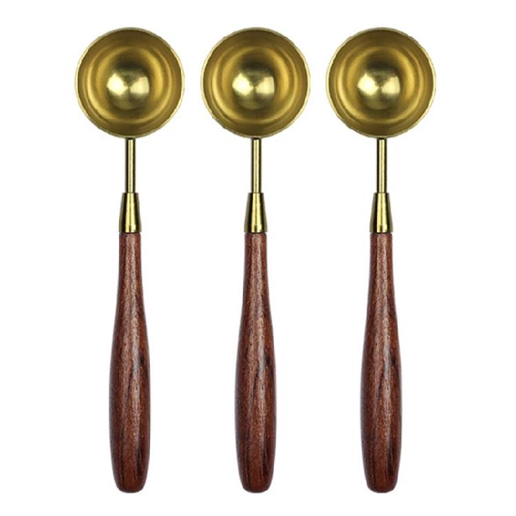 3 Pcs/Set Wax Sealing Melting Spoon Wax Seal Spoon Sealing Stamp Melting Spoon for Wax Seal Stamp Envelope