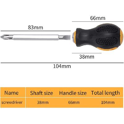 GJ-0120 Phillips Screwdriver Cross Head Slotted Screwdriver 2 In 1, SL 6*38