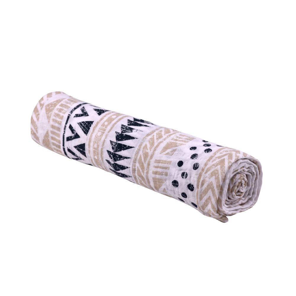 Newcastle Classics Cotton Muslin Swaddle Japanese Soft and Fluffy Pyramid 120x120cm for Babies 0 Months and (Official Product) - Blanket, Print, (x 1)