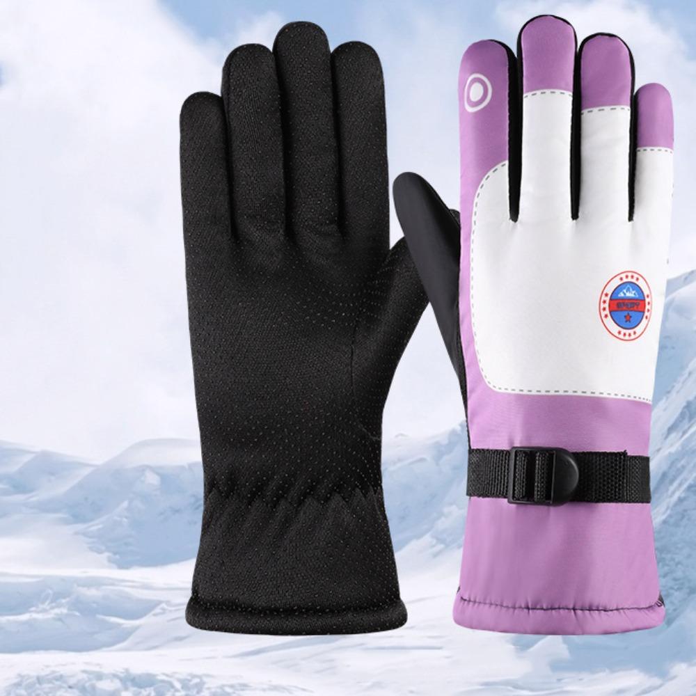 Touch Screen Touchscreen Snow Gloves Non-slip Riding Gloves New Winter Warm Mittens  Skiing