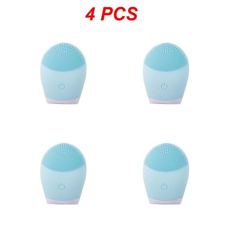 1~8KS Elektrický čistič na obličej Silikonový čisticí kartáček na obličej Pore Hluboké černé tečky Mycí make-up Odstraňovač pěny Sonický