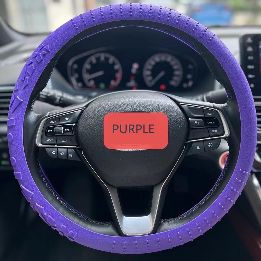 

Elastic Particle Thickened Car Cover Non-slip Car Elastic Glove Cover Fit for Diameter 38cm Car фіолетовий