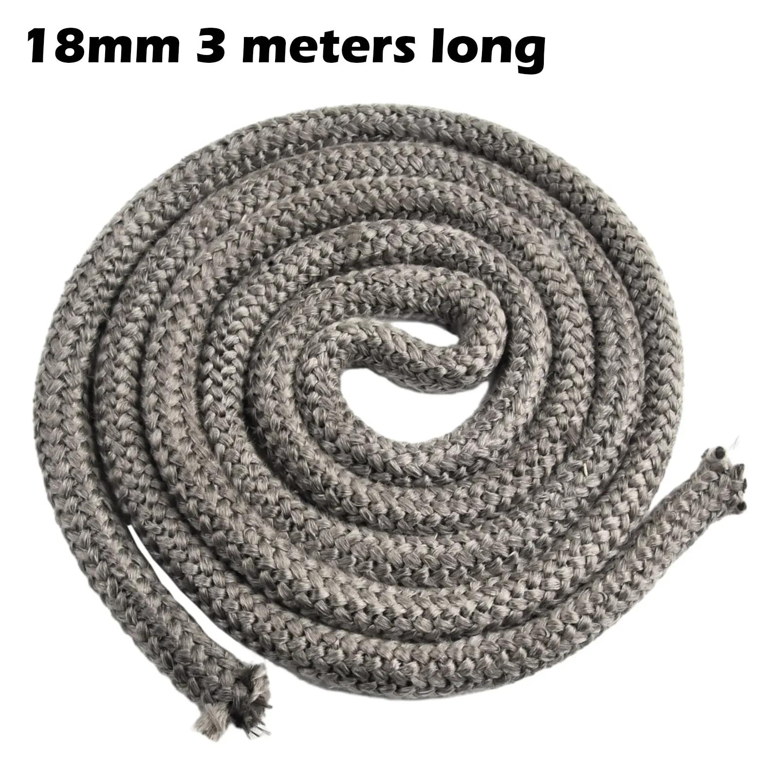

Rope Seal Stove/Fire Rope Log Burner Fireplaces Boiler For Industrial Oven 3meters Length Black White Fire Rope Door Seal чорний