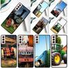 Farm Vehicle Tractor Phone Case For Samsung Galaxy S25 Ultra S24 Ultra S9 S10 S20 S21 S22 S24 Plus S23 FE Cover