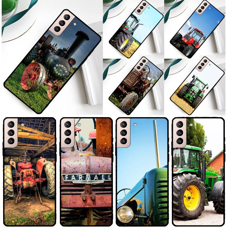 Farm Vehicle Tractor Phone Case For Samsung Galaxy S25 Ultra S24 Ultra S9 S10 S20 S21 S22 S24 Plus S23 FE Cover