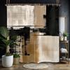 Fashion Simple Art Line Shower Curtains , Waterproof Bathtub Curtain, Home Decoration Creative Personality Bathroom Curtain