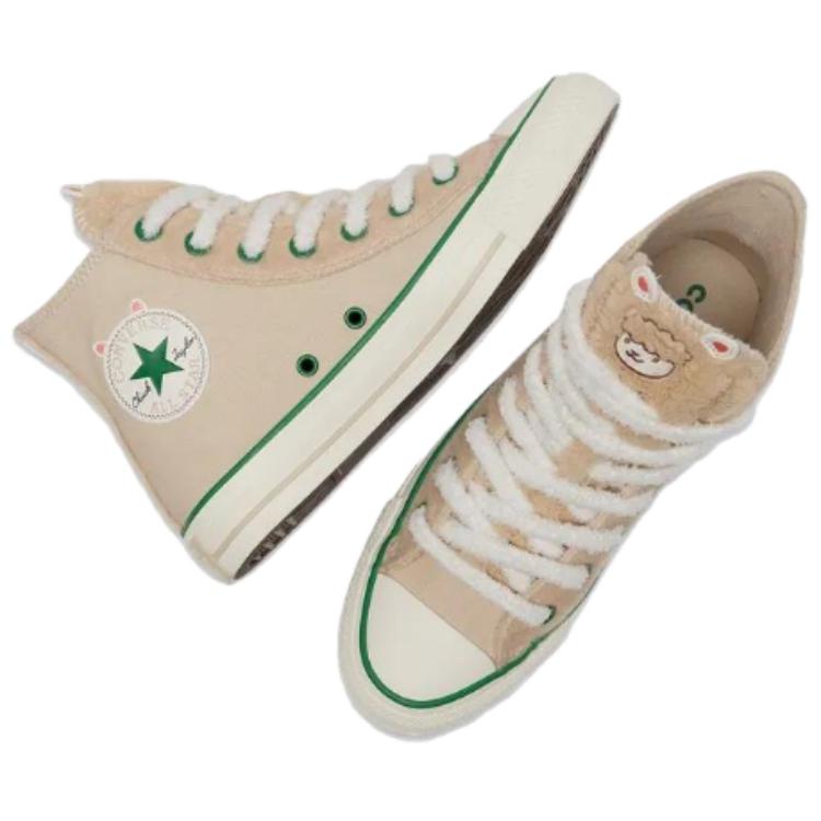 Converse Chuck Taylor All Star Soft Comfortable Thin Sole Non-slip Wear-resistant High-top Skate Shoes Unisex Off-white
