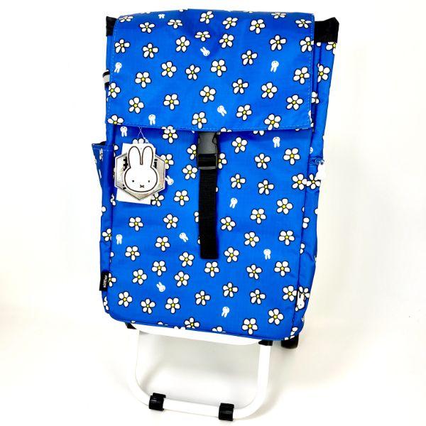 Miffy Miffy Isolierter Einkaufswagen, Blumenblau, Tragetasche, Outdoor-Kühltasche, Blau