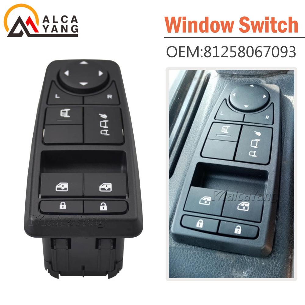 Master Power Window Mirror Switch for MAN TGL TGM Truck TGS TGX 81258067107 81258067092